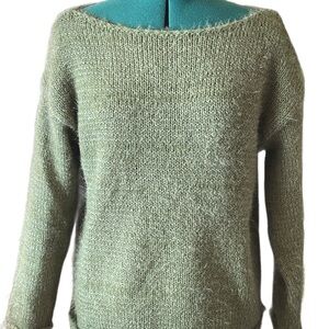 Acrylic soft fuzzy sweater.
